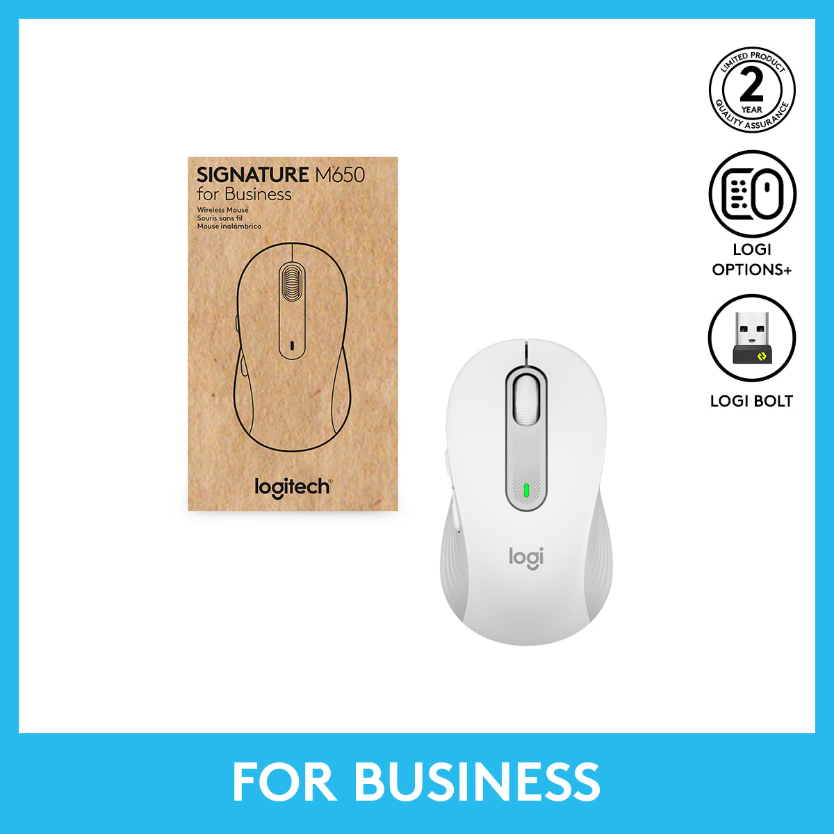 M650 for Business 靜音無線滑鼠
