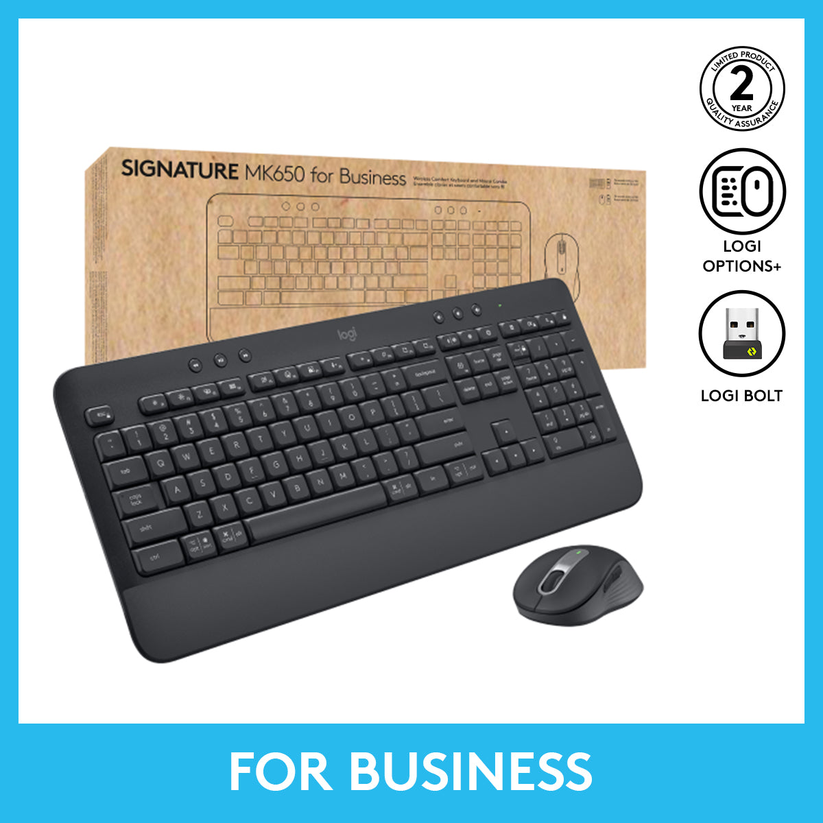MK650 for Business 無線鍵鼠套裝 (美式英文)