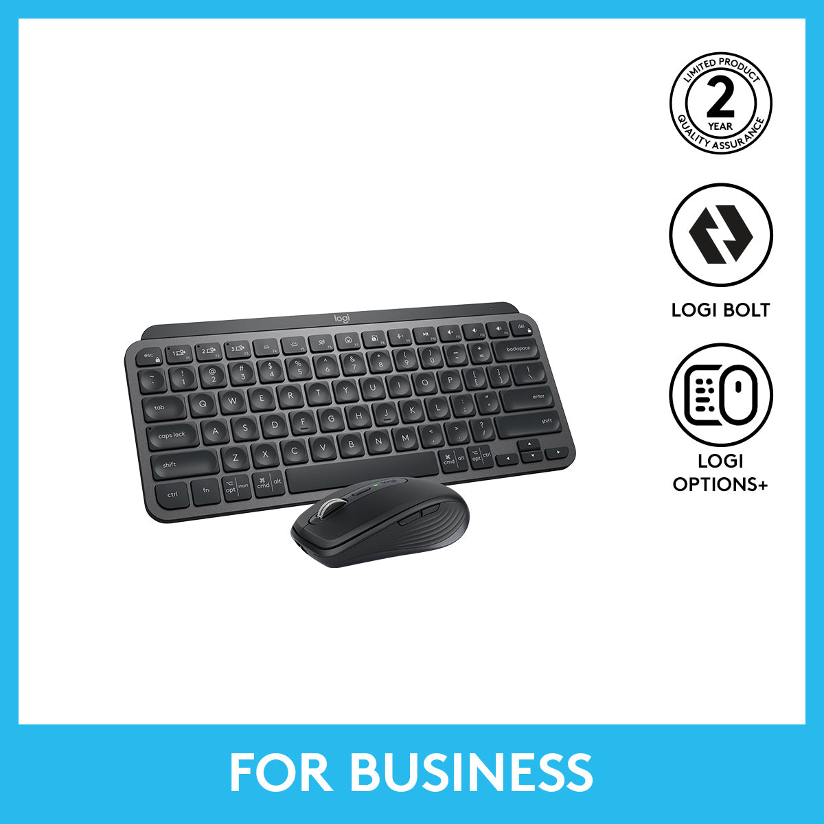MX KEYS Mini 及 MX Anywhere 3 for Business 無線鍵鼠套裝