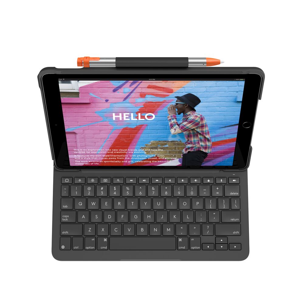 Slim Folio 藍牙鍵盤保護殼 (iPad 第 7、8、9代用)