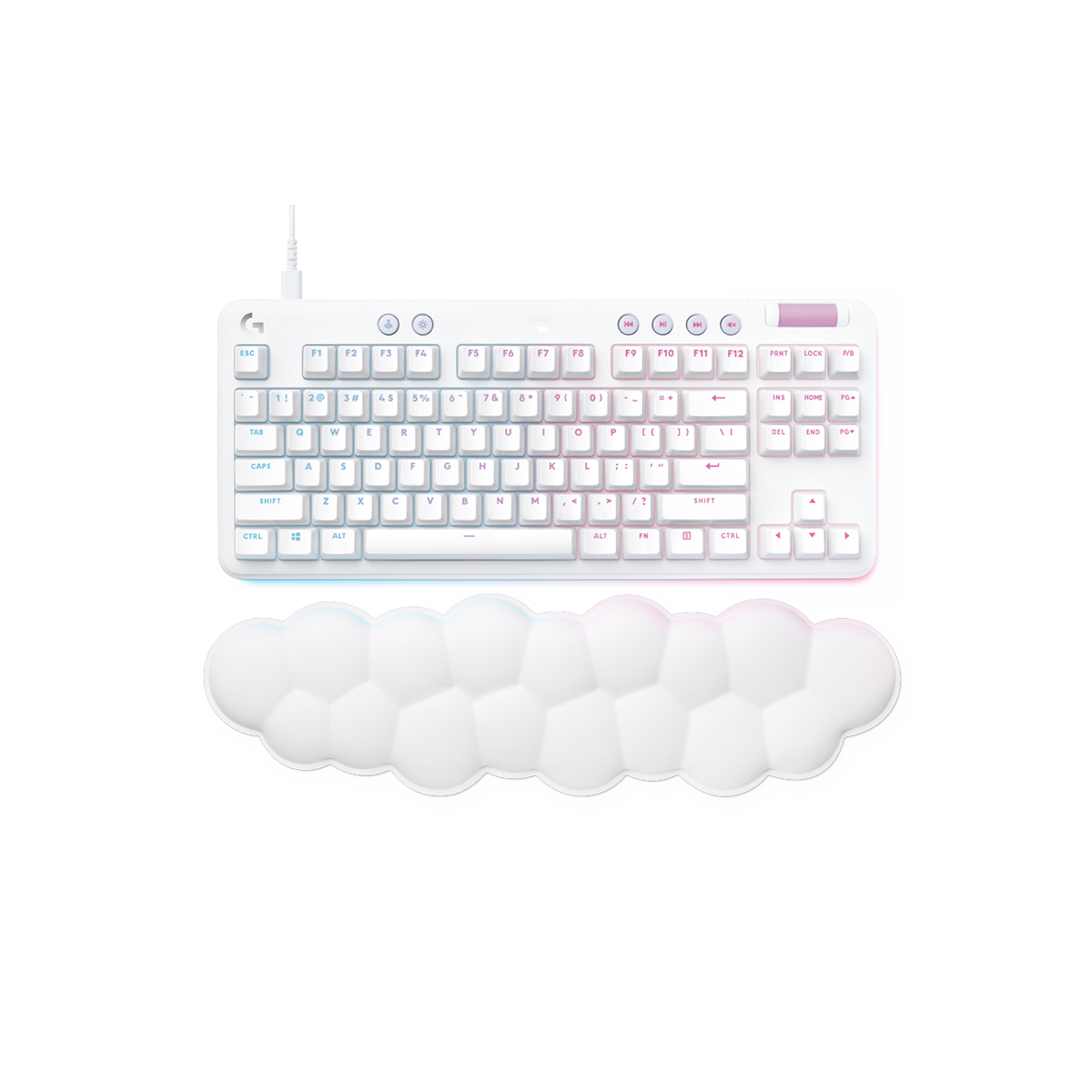 G713 LIGHTSYNC 電競鍵盤 (珍珠白)